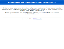 Tablet Screenshot of gadgets.roamfree.com